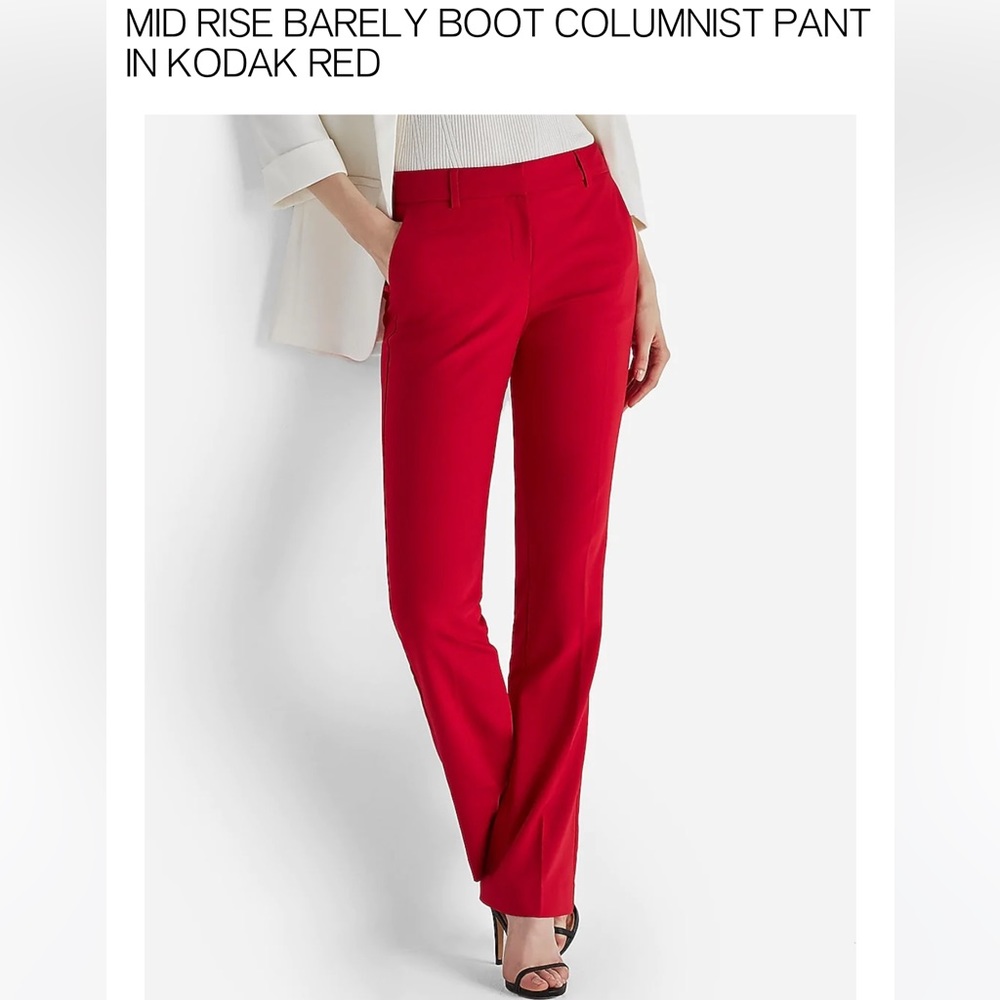 Express Red Pants